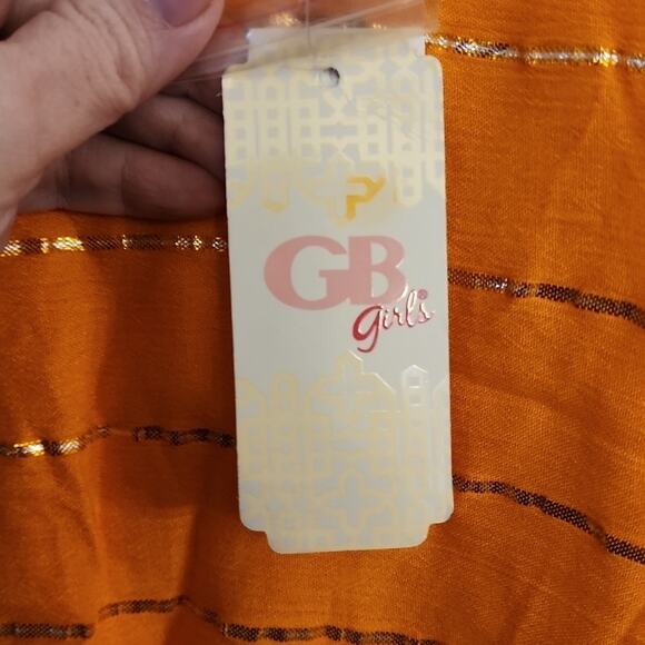 GB Girls Orange Dress or Swim Coverup, NWT - Picture 4 of 7